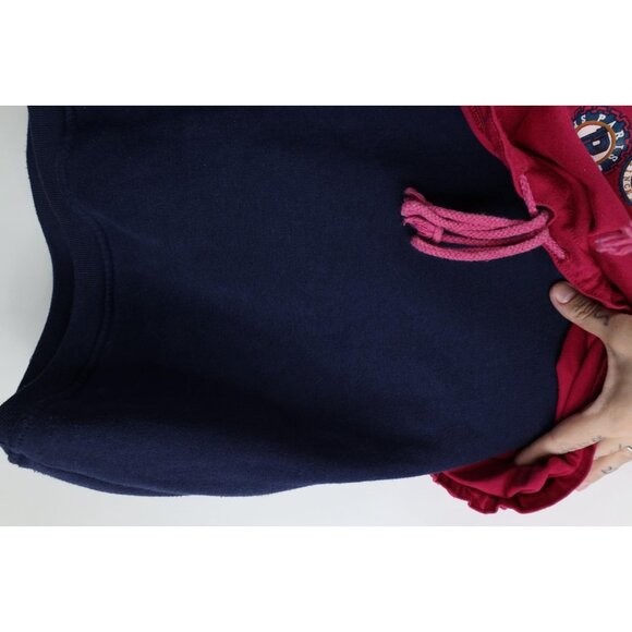 Vintage 90s Streetwear Womens Medium Faded Baggy Fit Paris Hoodie Sweatshirt - Picture 11 of 16